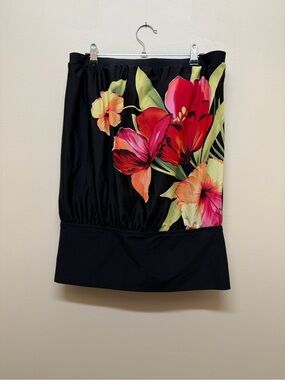 vintage Carol Wior "Slimsuit" one-piece swim dress